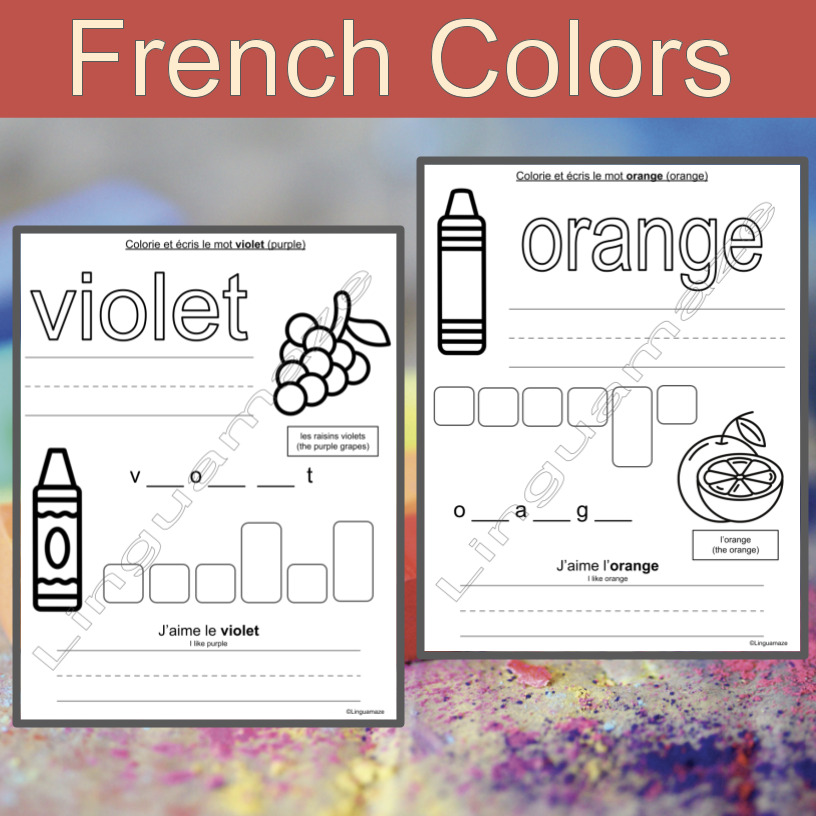 French Colors LinguaMaze
