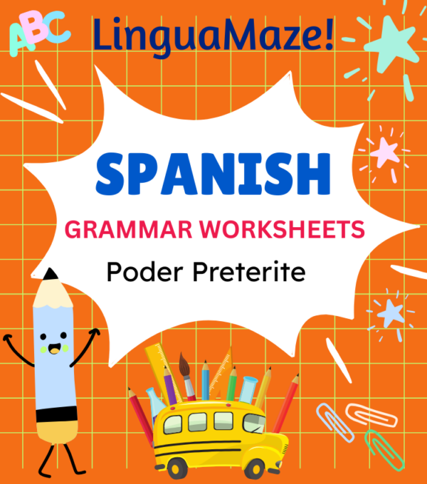 Poder Irregular Spanish Preterite Tense Verb