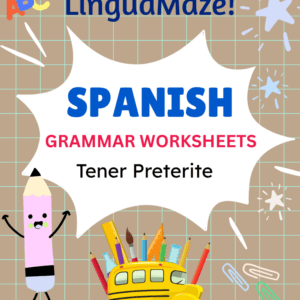Tener Irregular Spanish Preterite Tense Verb