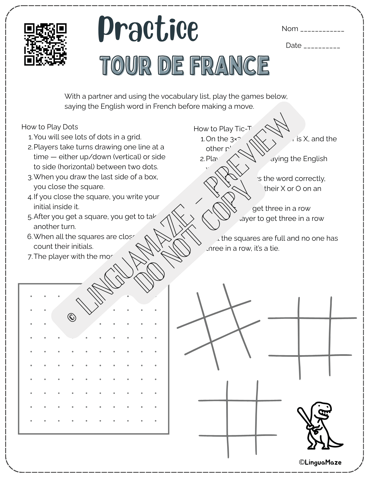 French Culture Tour de France - Color & Learn - Image 3