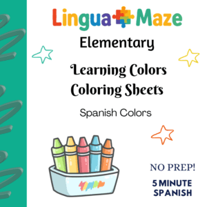 Spanish Colors - Color Trace & Write