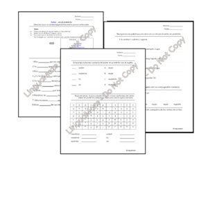 Saber Irregular Spanish Preterite Verb