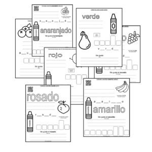 Spanish Colors - Color Trace & Write